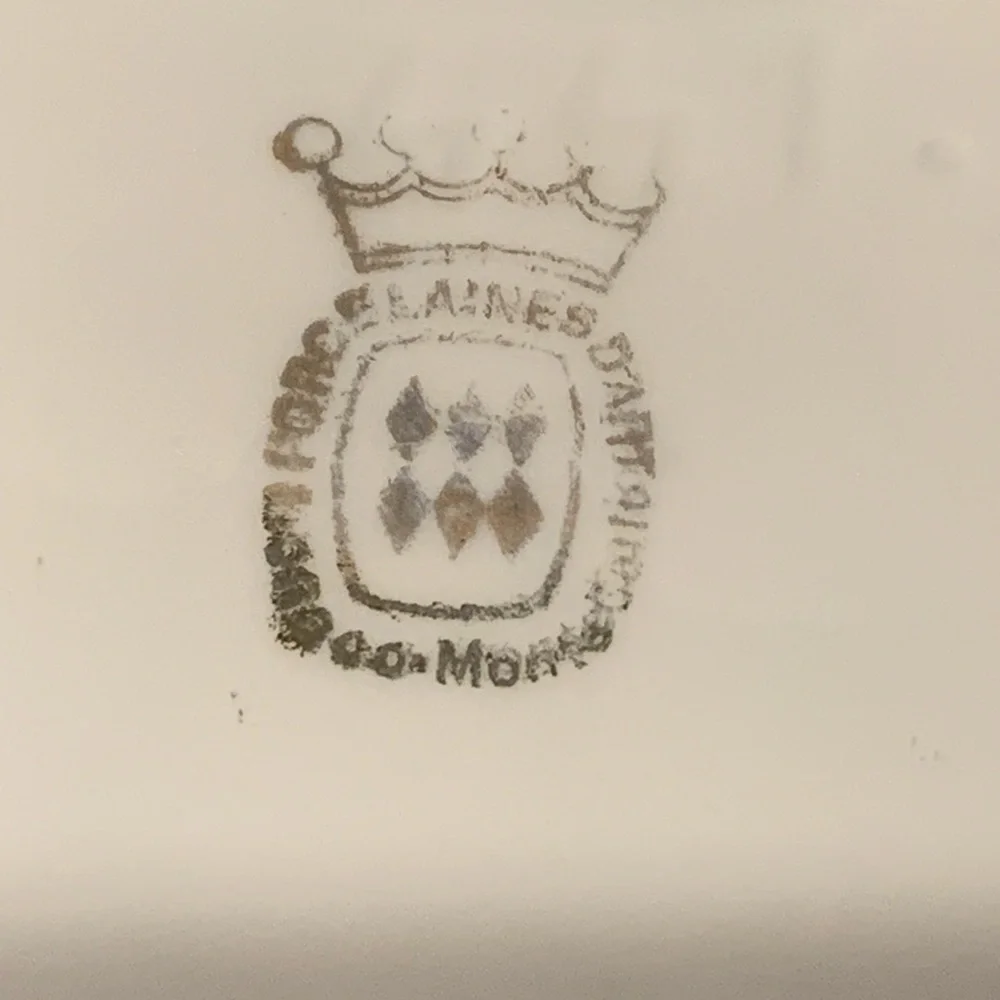 Ashtray: Porcelaines Dart Monaco Monte Carlo - Avignon Palais des Papes